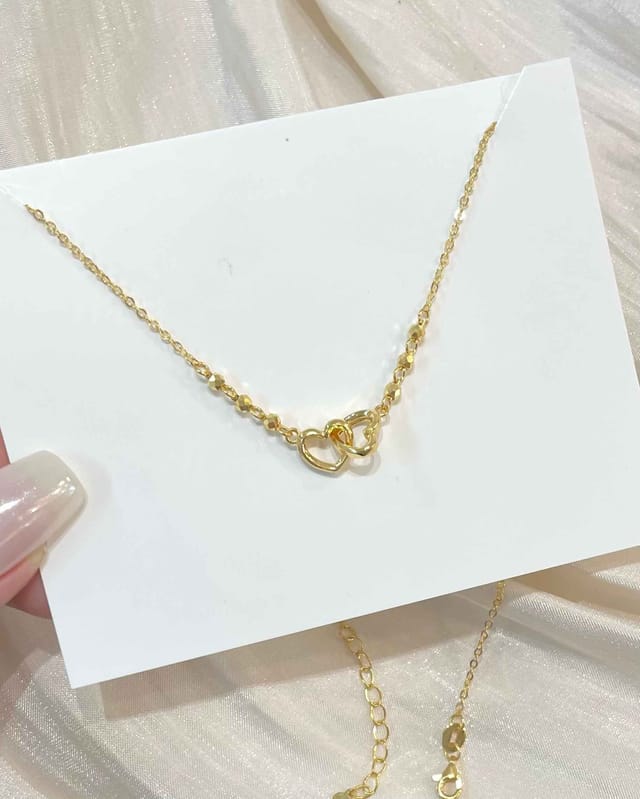 相扣愛心小珠套鍊